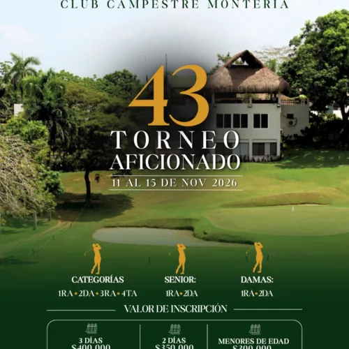 Inscripción Copa Jaraguay 2026 - 43° Torneo Aficionado de Golf