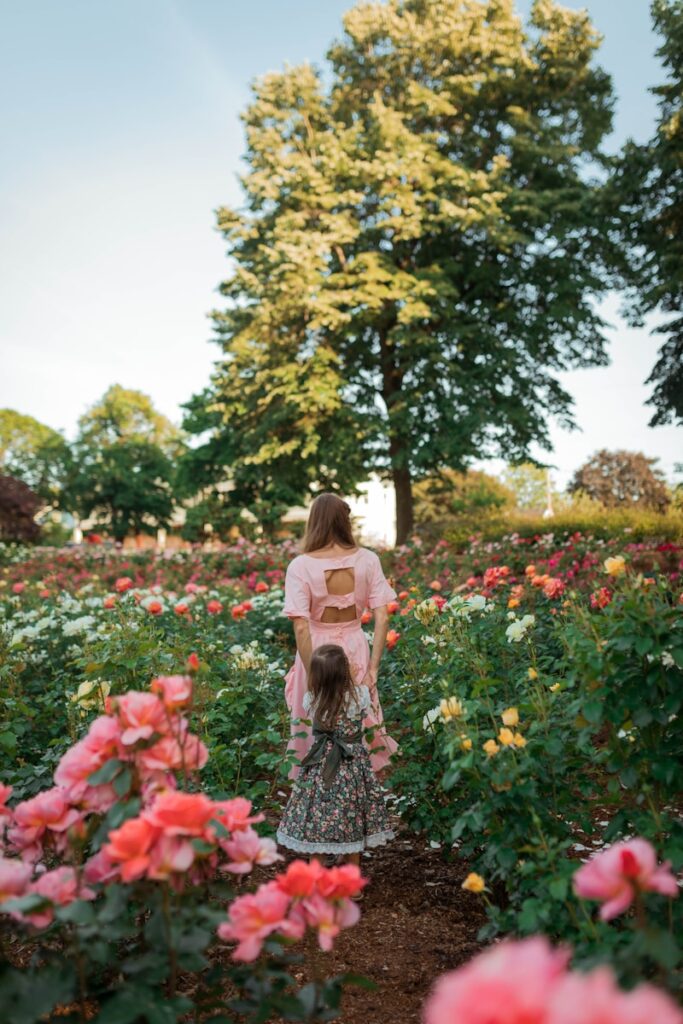 woman walking on pathway